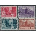 RUSSIA / USSR - 1941 15K to 1R Lenin Museum set of 4, used – Michel # 821-824