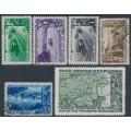 RUSSIA / USSR - 1949 Forest Protection set of 6, used – Michel # 1385-1390