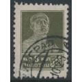 RUSSIA / USSR - 1924 8K olive Farmer, perf. 12:12, no watermark, used – Michel # 249IB