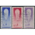 RUSSIA / USSR - 1933 Stratospheric Balloon set of 3, used – Michel # 453-455