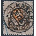 RUSSIA - 1904 1R brown/orange Arms, perf. 11½:11½, vertically laid paper, used – Michel # 44By