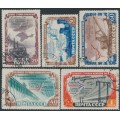 RUSSIA / USSR - 1951 Hydroelectric Power Stations set of 5, used – Michel # 1601-1605