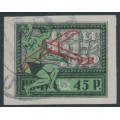 RUSSIA - 1922 45R black/green October Revolution airmail issue, used – Michel # 200x