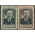 RUSSIA / USSR - 1950 Dimitrov set of 2, used – Michel # 1475-1476