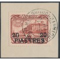 RUSSIA / LEVANT - 1913 20Pi on 2R brown-red Romanov issue, used – Michel # 73
