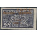 RUSSIA - 1923 4R+4R on 5000R violet Stamp Day overprint in bronze, MH – Michel # 214a