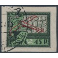 RUSSIA - 1922 45R black/green October Revolution airmail issue, used – Michel # 200x