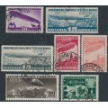 RUSSIA / USSR - 1931-1932 Zeppelins set, used – Michel # 397-401 + 406