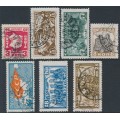 RUSSIA / USSR - 1927 October Revolution set of 7, used – Michel # 328-334