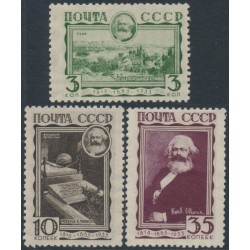 RUSSIA / USSR - 1933 3K to 35K Karl Marx set of 3, MH – Michel # 424-426
