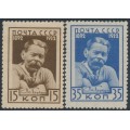 RUSSIA / USSR - 1932 Maxim Gorky set of 2, MH – Michel # 412-413
