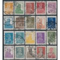 RUSSIA / USSR - 1925 1K to 2R Revolution set, perf. 12, used – Michel # 242A-259A