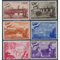 RUSSIA / USSR - 1947 Moscow Volga Canal set of 6, MH – Michel # 1131-1136