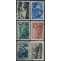 RUSSIA / USSR - 1942 Great Fatherland War set of 6, used – Michel # 836-841
