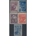 RUSSIA / USSR - 1942 Great Fatherland War set of 5, MH – Michel # 842-846