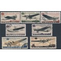 RUSSIA / USSR - 1937 Aircraft set of 7, used – Michel # 571-577