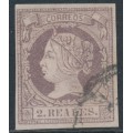SPAIN - 1860 2R lilac on pale lilac Queen Isabella II, used – Michel # 48