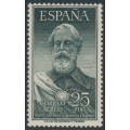 SPAIN - 1953 25Pta green-grey Miguel López de Legazpi, MH – Michel # 1019