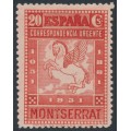 SPAIN - 1931 20c red Montserrat express stamp, perf. 11¼:11¼, MH – Michel # 611A