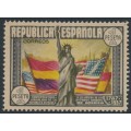 SPAIN - 1938 1Pta USA Constitution, MH – Michel # 712