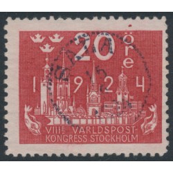 SWEDEN - 1924 20öre red World Postal Congress, used – Facit # 199