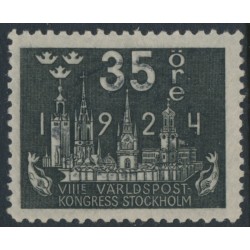 SWEDEN - 1924 35öre grey-black World Postal Congress, used – Facit # 202
