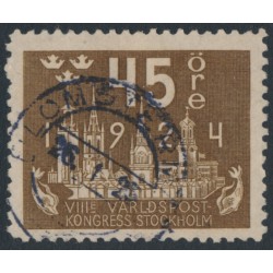 SWEDEN - 1924 45öre brown World Postal Congress, used – Facit # 204