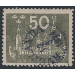 SWEDEN - 1924 50öre grey World Postal Congress, used – Facit # 205