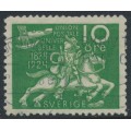 SWEDEN - 1924 10öre green UPU Anniversary with lines watermark, used – Facit # 212cx