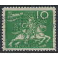 SWEDEN - 1924 10öre green UPU Anniversary, lines watermark, used – Facit # 212cx