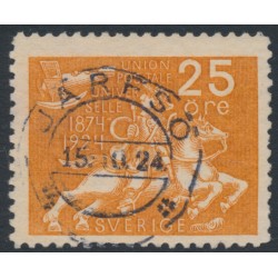 SWEDEN - 1924 25öre orange UPU Anniversary, used – Facit # 215