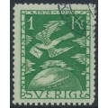 SWEDEN - 1924 1Kr green UPU Anniversary, used – Facit # 223