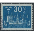 SWEDEN - 1924 30öre dark blue World Postal Congress, used – Facit # 201a