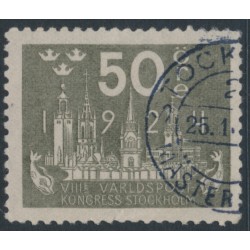SWEDEN - 1924 50öre grey World Postal Congress, used – Facit # 205