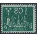 SWEDEN - 1924 80öre blue-green World Postal Congress, used – Facit # 207