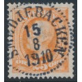 SWEDEN - 1896 25öre dull brown-orange Oscar II, used – Facit # 57e