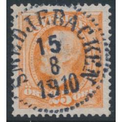 SWEDEN - 1896 25öre dull brown-orange Oscar II, used – Facit # 57e