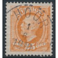 SWEDEN - 1896 25öre dull brown-orange Oscar II, used – Facit # 57e