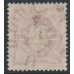 SWEDEN - 1892 4öre dark brownish carmine/ultramarine-blue Bicoloured Numeral, used – Facit # 64b