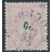 SWEDEN - 1892 4öre bright carmine/ultramarine-blue Bicoloured Numeral, used – Facit # 64c