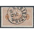 SWEDEN - 1874 3öre deep orange-brown Official (Tjänstemärke), perf. 14, used – Facit # TJ1a