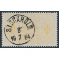 SWEDEN - 1881 24öre yellow Official (Tjänstemärke), perf. 13, used – Facit # TJ20d