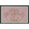 SWEDEN - 1881 50öre rose Official (Tjänstemärke), perf. 13, used – Facit # TJ22Ac