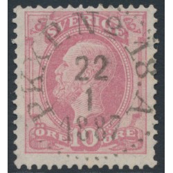 SWEDEN - 1886 10öre pale violet-rose Oscar II with posthorn, used – Facit # 45b