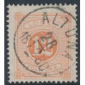 SWEDEN - 1874 12öre orangish red Postage Due (Lösen), perf. 14, used – Facit # L5b