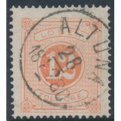 SWEDEN - 1874 12öre orangish red Postage Due (Lösen), perf. 14, used – Facit # L5b
