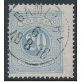 SWEDEN - 1874 20öre greyish blue Postage Due (Lösen), perf. 14, used – Facit # L6c