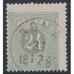 SWEDEN - 1874 24öre grey Postage Due (Lösen), perf. 14, used – Facit # L7b