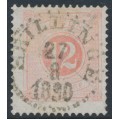 SWEDEN - 1882 12öre pale orange-red Postage Due (Lösen), perf. 13, used – Facit # L15c