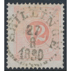 SWEDEN - 1882 12öre pale orange-red Postage Due (Lösen), perf. 13, used – Facit # L15c